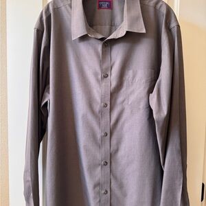 UNTUCKit Sangiovese WF Button-Down Shirt Men’s XXL Gray Wrinkle-Free Cotton